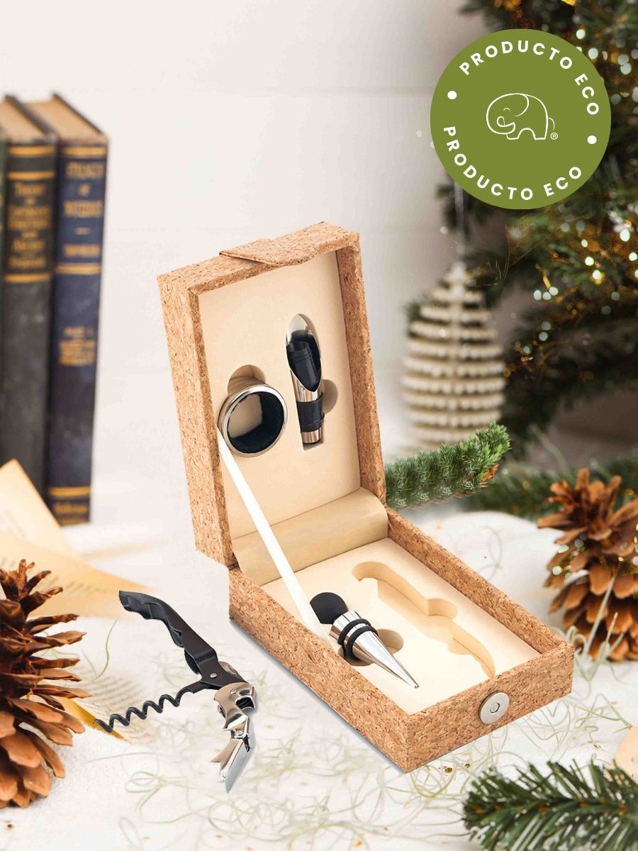 • Set de Vino Estuche en Corcho