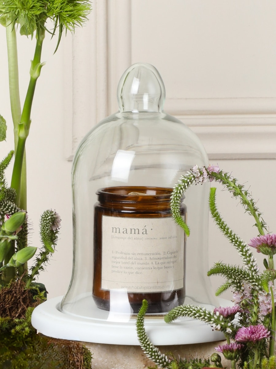 Vela Mamá con Campana de Cristal