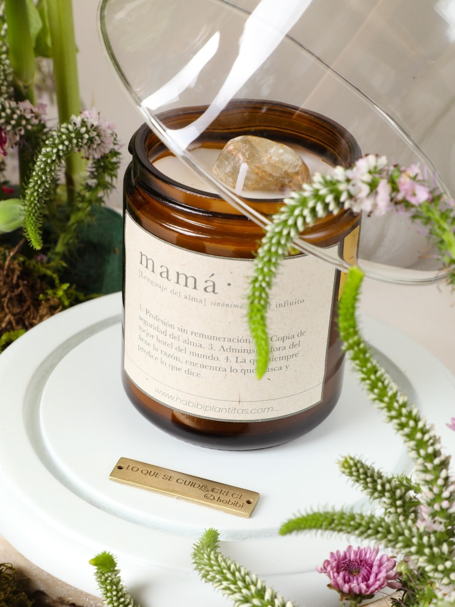 Vela Aromática con Campana de Cristal