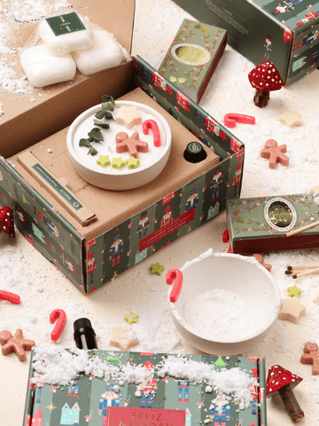 Kit Vela Ginger Villa, Haz Tu Propia Vela de Navidad