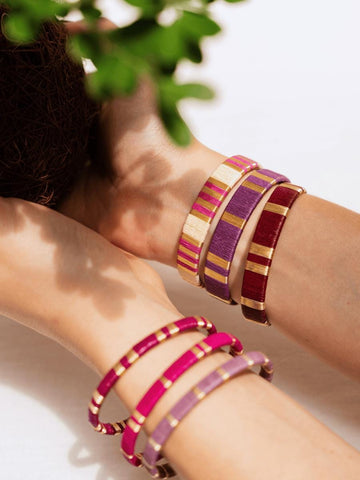 Handwoven Colombian Bracelet | Indigenous Artisan Jewelry | Gold Wire & Natural Fiber Bangle | Boho Chic Cuff | Ethical Gift for Her