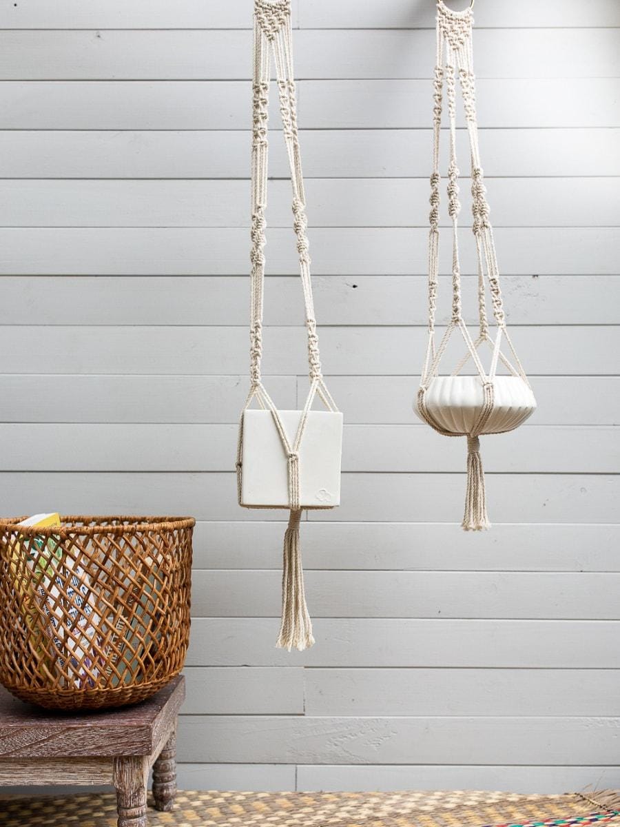 Barichara Hanging Pot Planters (4 Pcs) (No plants included)