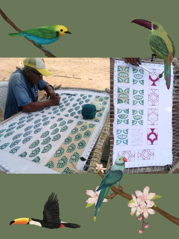 Punch Needle Bird Fiber Art | Wayuu Textile Wall Decor | Framed Colombian Art | Barbudito Bird Wall Hanging | Gift for Bird Lover