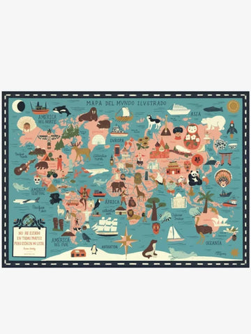 Rompecabezas 1.000 Piezas Mapa del Mundo