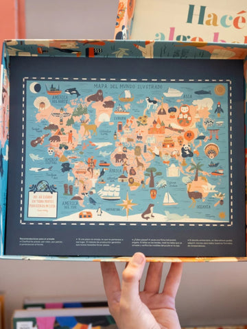 Rompecabezas 1.000 Piezas Mapa del Mundo