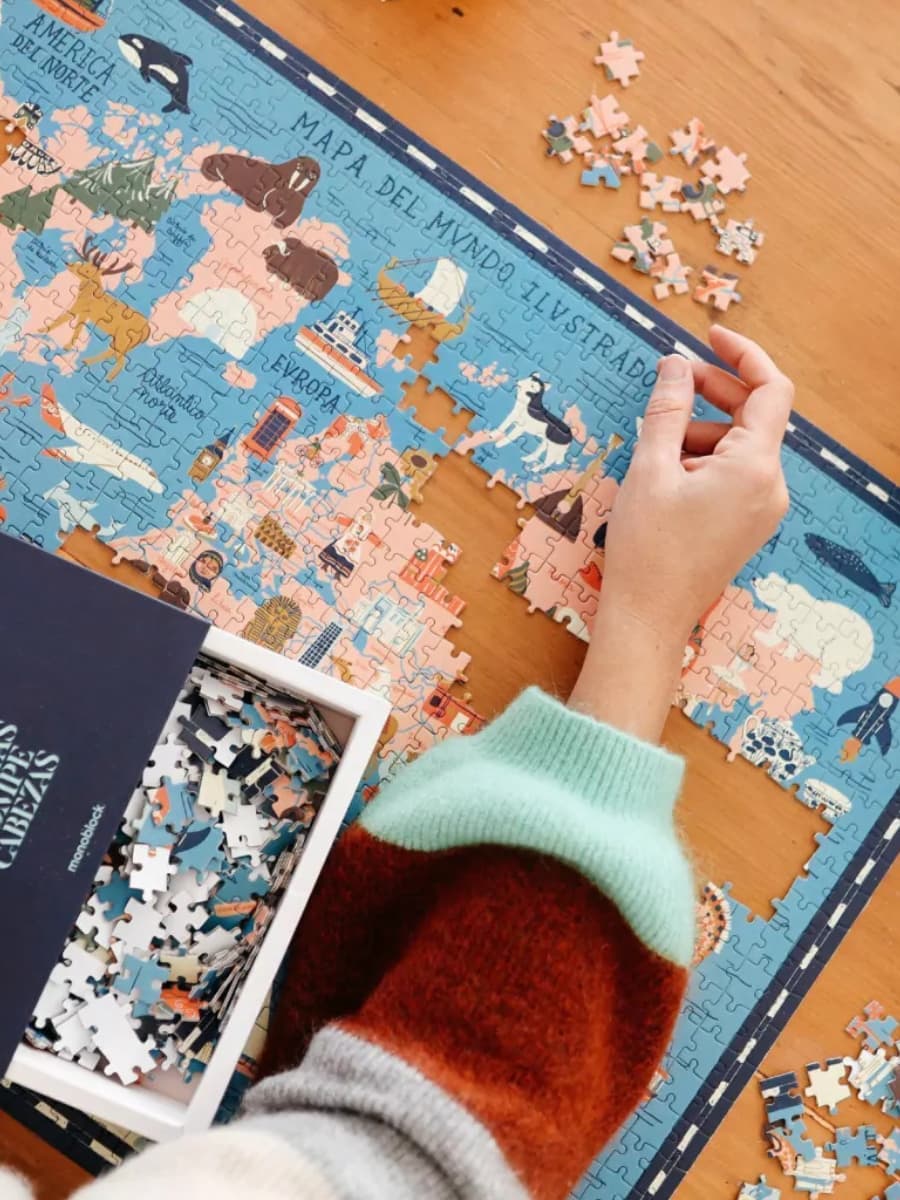 Rompecabezas 1.000 Piezas Mapa del Mundo