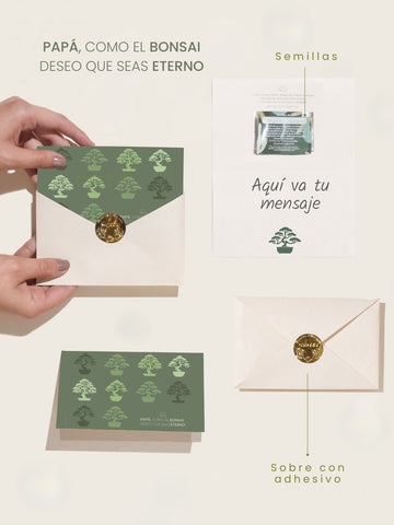• Tarjeta Papá con Semillas