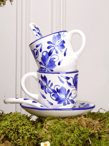 • Set de Café Azul x 6 Piezas