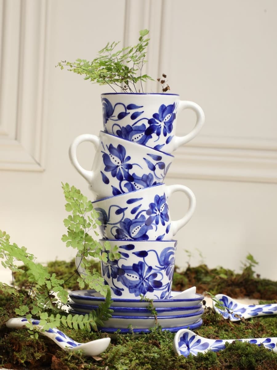 • Set de Café Azul x 12 Piezas