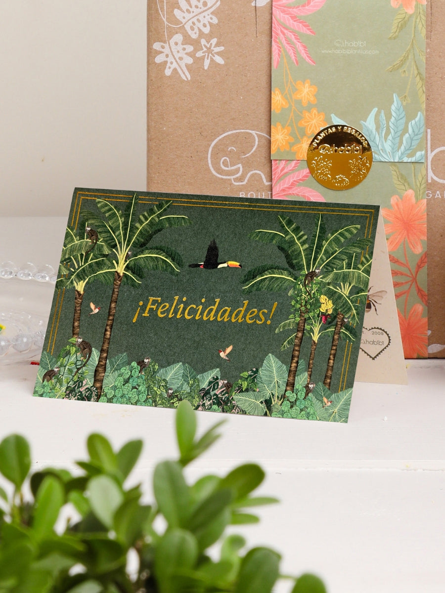 • Tarjeta Felicidades con Semillas