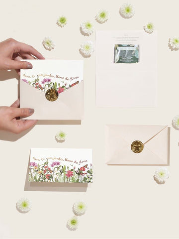 • Tarjeta de Regalo Jardin de Flores con Semillas