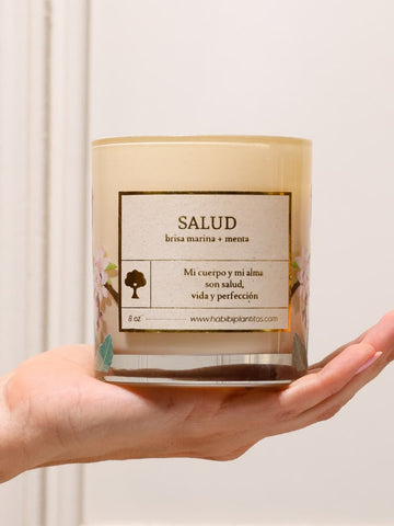 Vela Aromática con Campana de Cristal