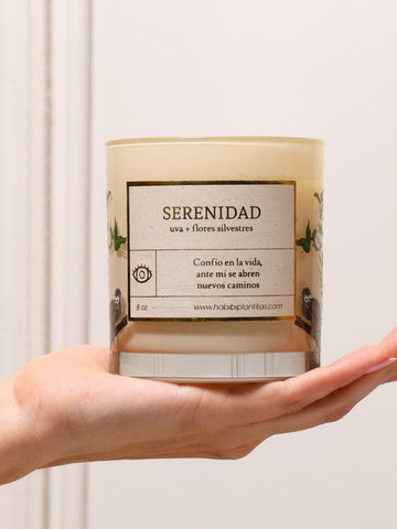 Vela Aromática con Campana de Cristal