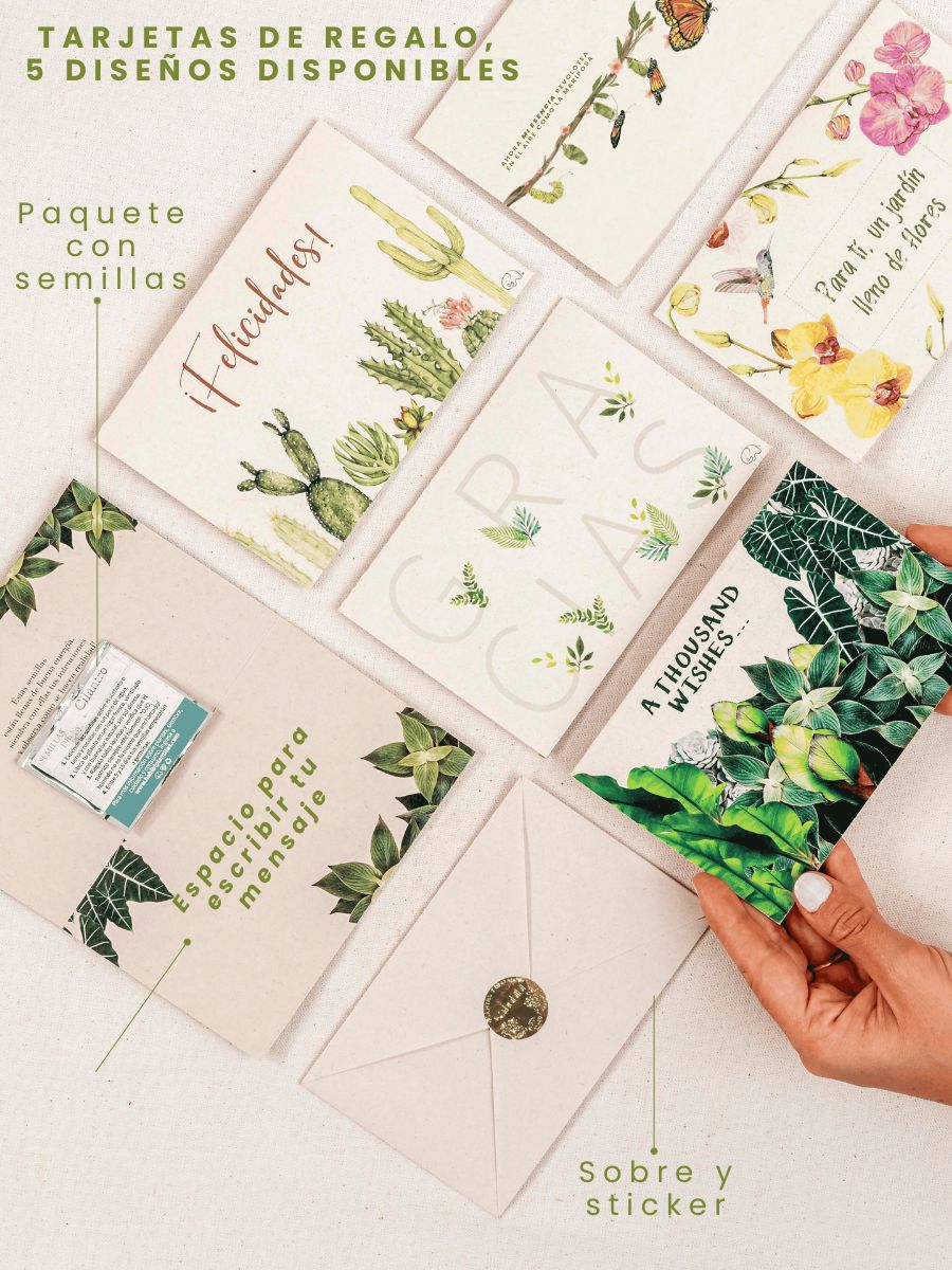 Tarjeta de Regalo con Semillas